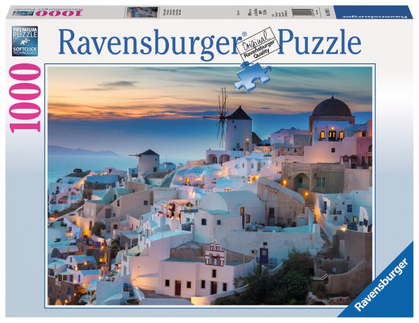 RAVENSBURGER 19611 Puzzle Abend über Santorini 1000 Teile