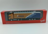 HERPA Scania R Highline Gardinenplanen-Sattelzug Leipziger Logistik 307444 LKW-Modell 1:87