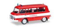 HERPA 066556 Barkas B 1000 Bus "Feuerwehr / Rotes...