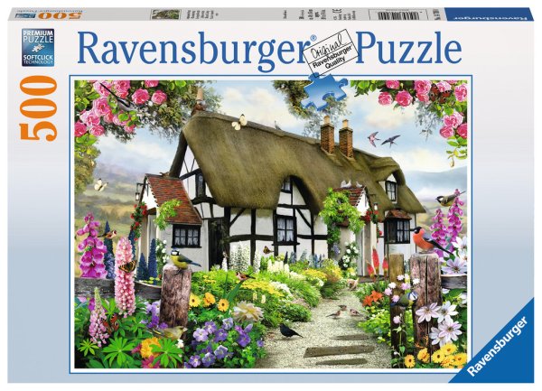 RAVENSBURGER 14709 Puzzle Verträumtes Cottage 500 Teile