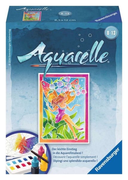 RAVENSBURGER 29171 Feen Aquarelle Mini 8,5 x 12 cm