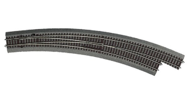 ROCO 42569 Bogenweiche rechts BWR 9/10 Bettungsgleis RocoLine Spur H0