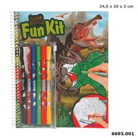 DEPESCHE 6693 Dino World Fun Kit, Malbuch mit Stifte