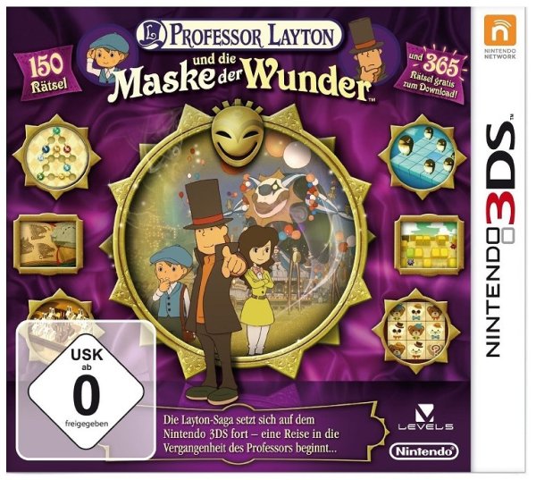 NINTENDO 2223340T 3DS Professor Layton und die Maske der Wunder