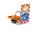 HERPA 052368-002 Verkehrssicherungs-Anhänger kommunal orange Fertigmodell 1:87