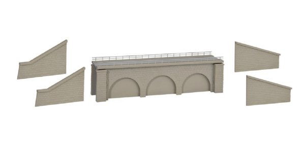 KIBRI 37670 - N/Z - Gemauerter Bahndamm, eingleisig