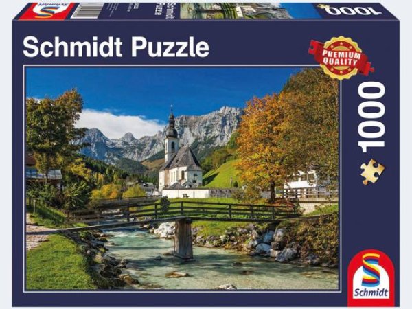 SCHMIDT SPIELE 58225 Puzzle Reiteralpe Ramsau, Oberbayern 1000 Teile