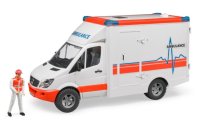BRUDER MB Sprinter Ambulanz mit Fahrer 02536