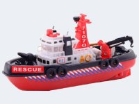 JOHNTOY 26269 - City Rescue Hafenboot mit Wasserspritze...