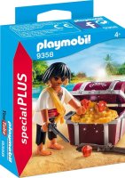 PLAYMOBIL Pirates 9358 Pirat mit Schatzkiste