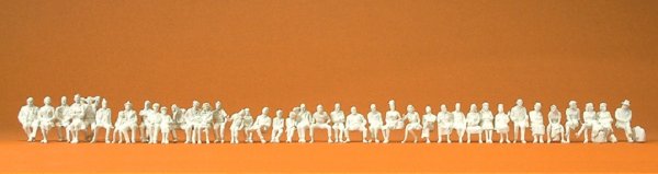 PREISER 75101 Sitzende Reisende Bausatz Figuren-Set Spur TT