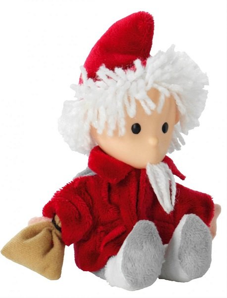 HEUNEC 649378 Sandmann Puppe, rot 15 cm