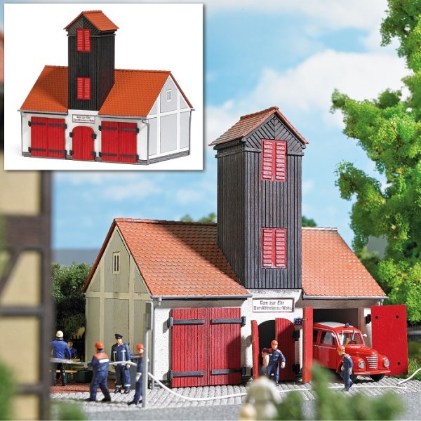 BUSCH 1660 - H0 - Feuerwehrgebäude Jonaswalde