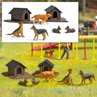 BUSCH Hunde-Set Bausatz 1197 Spur H0