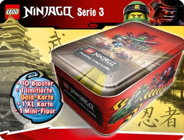 TOP MEDIA 179655 - LEGO® Ninjago Tin Dose groß - Serie 3