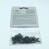 TILLIG Mini-Holzschrauben mit Halbrundkopf Schlitz 1,4 mm x 8 mm Beutel 100 Stück 08970 Spur TT H0