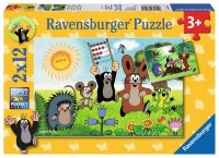 RAVENSBURGER® 07558 - Lernspaß mit Maulwurf - 2 x 12 Teile