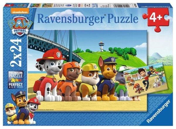 RAVENSBURGER 09064 Kinderpuzzle PAW Heldenhafte Hunde