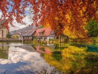 RAVENSBURGER 13672 Puzzle Mühle am Blautopf 500 Teile