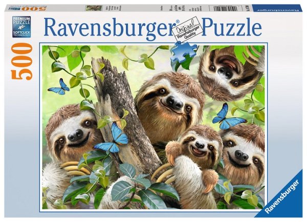 RAVENSBURGER 14790 - Faultier Selfie - 500 Teile