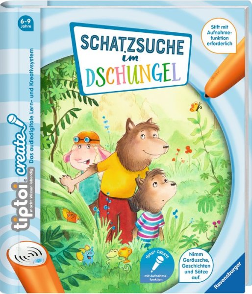 RAVENSBURGER® 00905 - tiptoi® CREATE, Schatzsuche im Dschungel