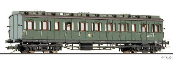 TILLIG Reisezugwagen 2. Klasse mit Traglastenabteil DR Ep.III 13164 Spur TT