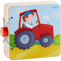 HABA® 303773 - Holz-Babybuch Traktor