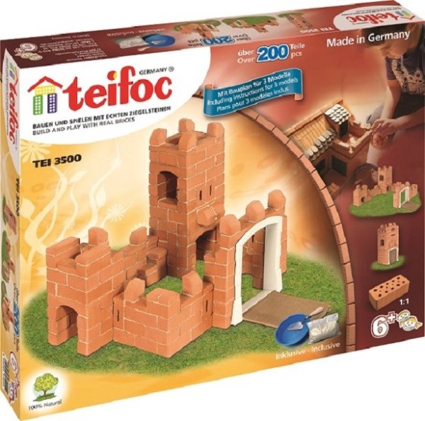 TEIFOC 3500 - Steinbaukasten, Burg - 200 Teile