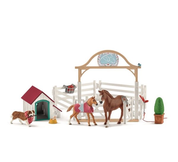 SCHLEICH® Horse Club 42458 - Hannahs Gastpferde mit Hündin Ruby