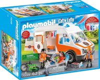 PLAYMOBIL City Life 70049 Rettungswagen mit Licht und Sound
