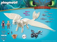 PLAYMOBIL 70038 - Dragons: Light Fury mit Babydrachen und...