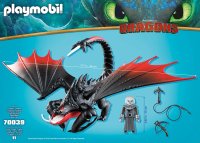 PLAYMOBIL 70039 Dragons: Deathgripper mit Grimmel