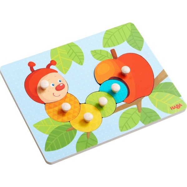 HABA&reg; 303189 - Greifpuzzle Raupe Mina