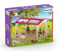 SCHLEICH® 42389 - Reitschule mit Reiterinnen und Pferden