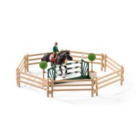 SCHLEICH® 42389 - Reitschule mit Reiterinnen und Pferden