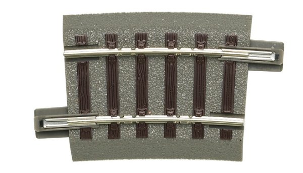 ROCO Gebogenes Gleis R2 7,5° Bettungsgleis geoLine 61129 Spur H0