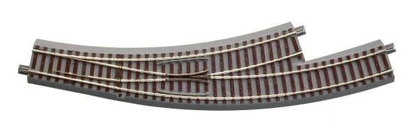 ROCO 61154 Bogenweiche links R3/4 Bettungsgleis geoLine Spur H0