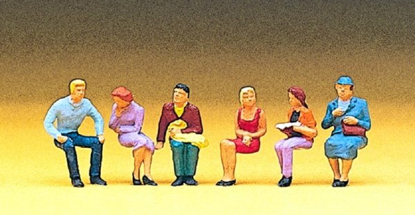 PREISER 10095 - H0 - Sitzende Personen - 1:87