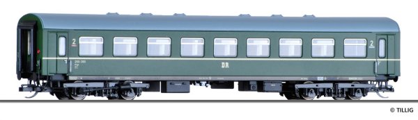 TILLIG 16626 Reisezugwagen 2. Klasse B4ge 2. Betriebsnummer DR Ep.III Spur TT