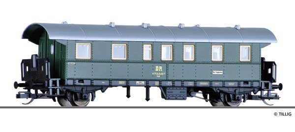 TILLIG Reisezugwagen 2. Klasse Baaitr mit Traglastenabteil DR Ep.IV 13020 Spur TT