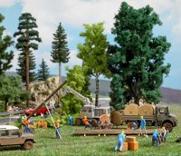 BUSCH Action Set Erdbohrer mit 2 Figuren Bausatz 7834 Spur H0