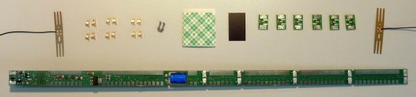 ROCO 40420 LED-Universal-Beleuchtungssatz für 4-achsige H0-Wagen