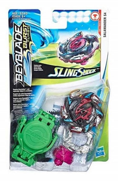 HASBRO E4731 - Beyblade Burst Turbo Slingshock Starter Pack, Salamander S4