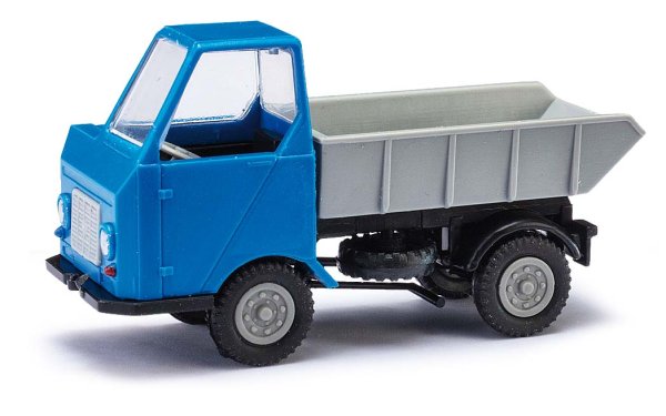 BUSCH 210003501 Multicar M22 Muldenkipper blau grau Automodell 1:87