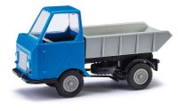 BUSCH 210003501 Multicar M22 Muldenkipper blau grau...