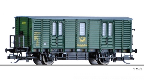 TILLIG Bahnpostwagen Post-p/8,5 der Deutschen Post DP Ep.III 17340 Spur TT