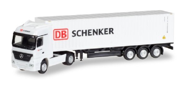 HERPA 066686 Mercedes-Benz Actros LH Container-Sattelzug "DB Schenker" LKW-Modell 1:120