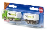SIKU 1690 - LKW mit Tankwagenaufbau und Anhänger