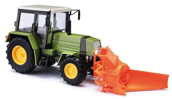 BUSCH 50419 Traktor Fortschritt ZT323 mit Schneefräse ASS 02 Landwirtschaftsmodell 1:87