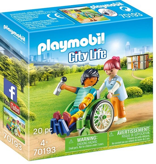 PLAYMOBIL City Life 70193 Patient im Rollstuhl
